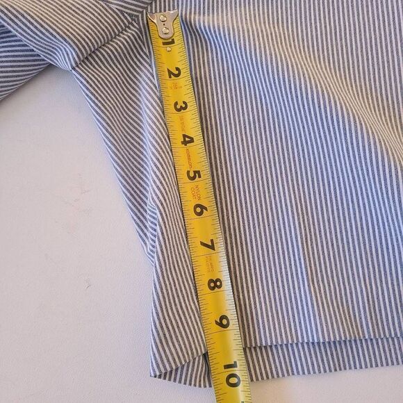 EP Pro Womens Navy and White Striped Golf Bermuda Shorts Size 4 - Picture 9 of 10